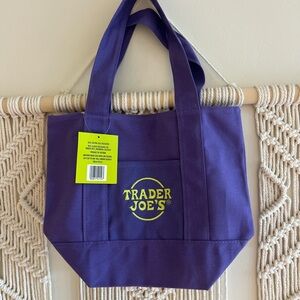 Trader Joe's Purple mini Tote Bag